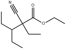 α-Cyano-α,β-diethylvaleric Acid Ethyl Ester Structure