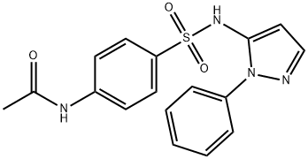N4-acetylsulfaphenazole 结构式