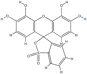 邻苯三酚红 结构式