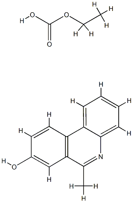 8-Phenanthridinol,  6-methyl-,  ethyl  carbonate  (5CI) Struktur