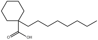 1-Octylcyclohexanecarboxylic acid Structure