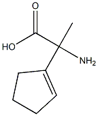 1-Cyclopentene-1-aceticacid,alpha-amino-alpha-methyl-(9CI) Struktur