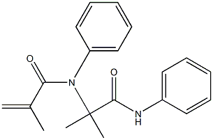 2-Propenamide,N-[1,1-dimethyl-2-oxo-2-(phenylamino)ethyl]-2-methyl-N-phenyl-(9CI) Structure