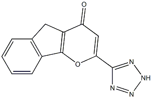 2-(1H-tetrazol-5-yl)-4,5-dihydro-4-oxo-indenopyran Structure