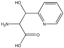 2-Pyridinepropanoicacid,-alpha--amino--bta--hydroxy-(9CI) 结构式
