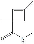 2-Cyclobutene-1-carboxamide,N,1,3-trimethyl-(9CI) 结构式