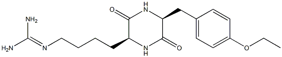 cyclo(ethyltyrosylhomoarginyl) 结构式