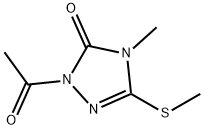-delta-2-1,2,4-Triazolin-5-one,  1-acetyl-4-methyl-3-(methylthio)-  (5CI) Structure