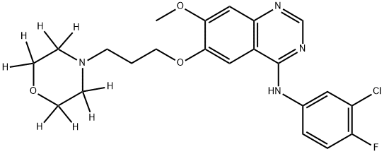 吉非替尼杂质-D8, 857091-32-8, 结构式