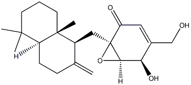 [1R,6R,(+)]-1α-[[(1S,4aS,8aS)-Decahydro-5,5,8a-trimethyl-2-methylenenaphthalene-1β-yl]methyl]-5β-hydroxy-4-(hydroxymethyl)-7-oxabicyclo[4.1.0]hepta-3-ene-2-one Structure