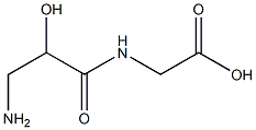 Glycine,  N-(-bta--amino--alpha--hydroxypropionyl)-  (3CI) Struktur