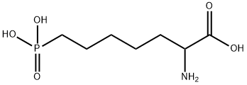 2-アミノ-7-ホスホノヘプタン酸 化学構造式