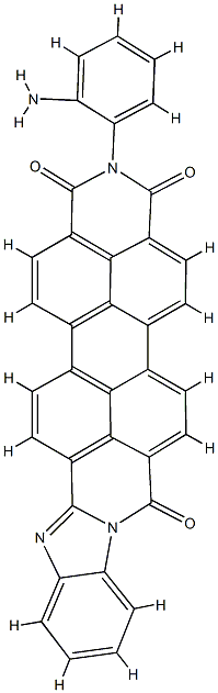 2-(2-aminophenyl)benzimidazo[2,1-a]anthra[2,1,9-def:6,5,10-d'e'f']diisoquinoline-1,3,8(2H)-trione 结构式