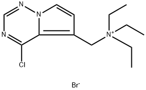 N-((4-chloropyrrolo[1,2-f][1,2,4]triazin-5-yl)Methyl)-N,N-diethylethanaMiniuM Struktur