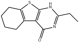 2-乙基-5,6,7,8-四氢苯并[4,5]噻吩并[2,3-D]嘧啶-4-醇, 85944-23-6, 结构式