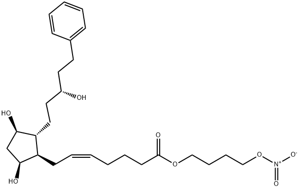 拉坦前列素硝酸酯, 860005-21-6, 结构式
