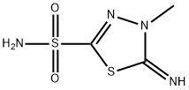 1,3,4-Thiadiazole-2-sulfonamide,4,5-dihydro-5-imino-4-methyl-(9CI),86029-46-1,结构式