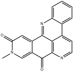 10-メチル-8H-ベンゾ[b]ピリド[4,3,2-de][1,8]フェナントロリン-8,11(10H)-ジオン 化学構造式