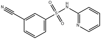 3-cyano-N-pyridin-2-ylbenzenesulfonamide Struktur