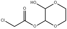 Acetic  acid,  chloro-,  ester  with  2,3-p-dioxanediol  (4CI) Struktur
