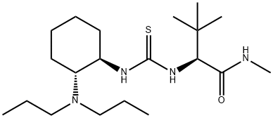 1-((S)-3,3-diMethyl-1-(MethylaMino)-1-oxobutan-2-yl)-3-((1R,2R)-2-(dipropylaMino)cyclohexyl)
thiourea Struktur