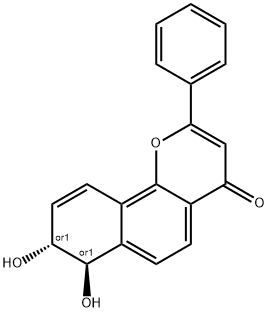 alpha-naphthoflavone-7,8-dihydrodiol Struktur
