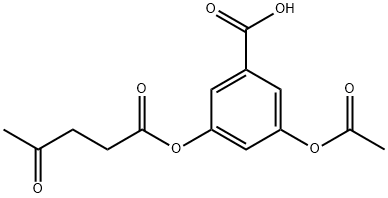 3-O-Levulinoyl-3,5-dihydroxy Benzoic Acid Acetate, 861446-21-1, 结构式