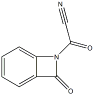 1(2)-Benzazeteglyoxylonitrile,  2-keto-  (2CI) Structure