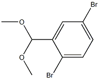 1,4-dibromo-2-(dimethoxymethyl)benzene Struktur