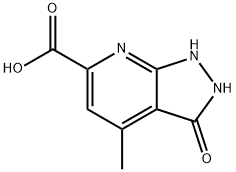 4-methyl-3-oxo-2,3-dihydro-1H-pyrazolo[3,4-b]pyridine-6-carboxylic acid(SALTDATA: FREE) Structure