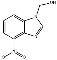 1H-Benzimidazole-1-methanol,4-nitro-(9CI) Structure