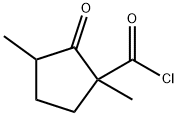 Cyclopentanecarbonyl chloride, 1,3-dimethyl-2-oxo- (6CI,9CI) 化学構造式