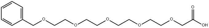 BnO-PEG4-CH2COOH 化学構造式