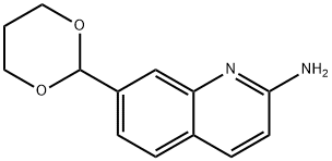 2-Quinolinamine,7-(1,3-dioxan-2-yl)-(9CI),863549-16-0,结构式