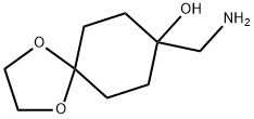 8-(氨基甲基)-1,4-二氧杂螺[4.5]癸烷-8-醇, 863565-85-9, 结构式