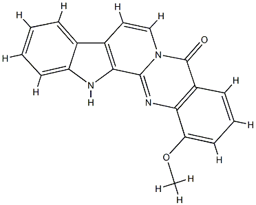 Indolo[2,3:3,4]pyrido[2,1-b]quinazolin-5(13H)-one,  1-methoxy- 结构式