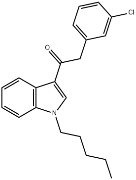 JWH 203 3-chlorophenyl isomer, 864445-56-7, 结构式