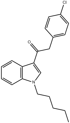 JWH 203 4-chlorophenyl isomer, 864445-58-9, 结构式