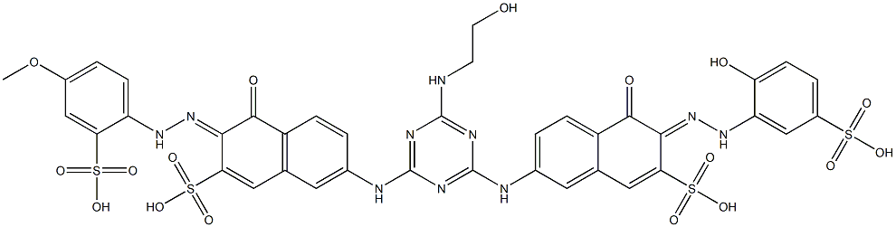 スミライトスープラレッド5BW 化学構造式