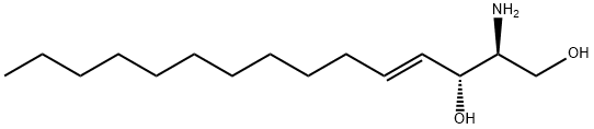 D-erythro-Sphingosine C-15, 86555-28-4, 结构式