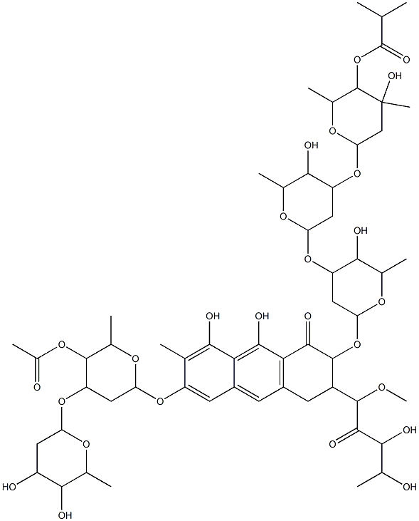 demethylchromomycin A2 Struktur
