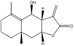 (3aS)-3aα,4,6,7,8,8a,9,9aα-Octahydro-4α-hydroxy-5,8aα-dimethyl-3-methylenenaphtho[2,3-b]furan-2(3H)-one Structure