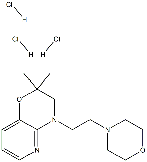 8,8-dimethyl-10-(2-morpholin-4-ylethyl)-7-oxa-2,10-diazabicyclo[4.4.0] deca-2,4,11-triene trihydrochloride Structure