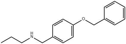 {[4-(benzyloxy)phenyl]methyl}(propyl)amine Struktur