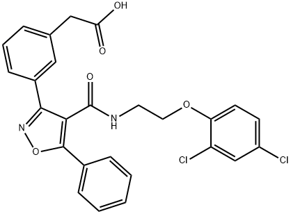Benzeneacetic acid, 3-[4-[[[2-(2,4-dichlorophenoxy)ethyl]aMino]carbonyl Structure
