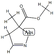 5-Isoxazolecarboxylicacid,4,5-dihydro-5-methyl-,methylester(9CI) Struktur