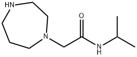 2-(1,4-二氮杂环庚烷-1-基)-N-(丙-2-基)乙酰胺, 87055-39-8, 结构式