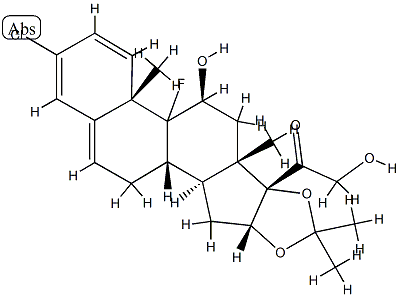 3-chlorotriamcinolone acetonide Struktur