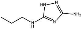 1H-1,2,4-Triazole-3,5-diamine,N-propyl-(9CI) Structure