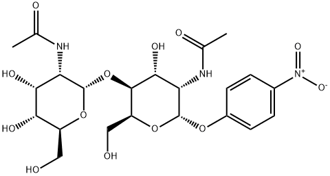 GalNAcβ(1-4)GlcNAc-β-pNP 化学構造式